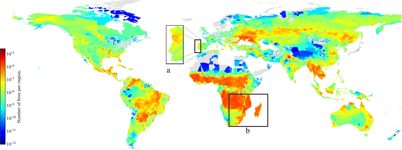 Global patterns in fire activity